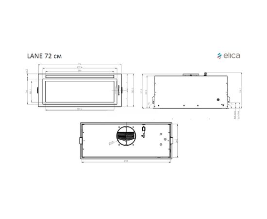 Вытяжка кухонная Elica ENTER BL MAT/A/72, изображение 10 Вытяжка кухонная Elica ENTER BL MAT/A/72, изображение 10