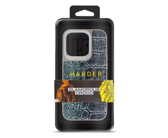 Чехол для мобильного телефона Harder Glamorous Croco Apple iPhone 14 Pro Grey Green (ARM76769), изображение 3 Чехол для мобильного телефона Harder Glamorous Croco Apple iPhone 14 Pro Grey Green (ARM76769), изображение 3