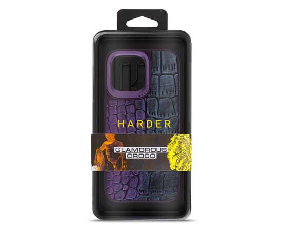 Чехол для мобильного телефона Harder Glamorous Croco Apple iPhone 14 Pro Max Dark Purple (ARM76775), изображение 3 Чехол для мобильного телефона Harder Glamorous Croco Apple iPhone 14 Pro Max Dark Purple (ARM76775), изображение 3