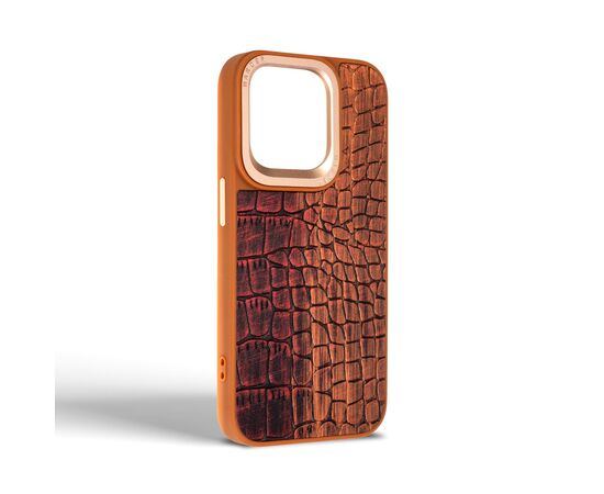 Чехол для мобильного телефона Harder Glamorous Croco Apple iPhone 15 Pro Magma (ARM76764), изображение 2 Чехол для мобильного телефона Harder Glamorous Croco Apple iPhone 15 Pro Magma (ARM76764), изображение 2