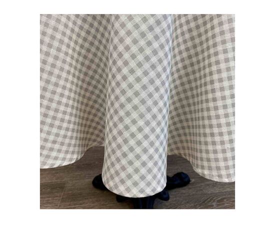 Скатерть Прованс Bella Серая клетка 110х134 (013614), изображение 4