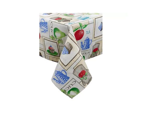 Скатерть Прованс CUPCAKE blue 180х136 (035621)