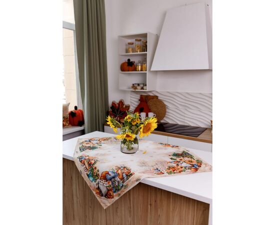 Скатерть Прованс гобеленовая Тыквенные гномы 95х100 (036303), изображение 8