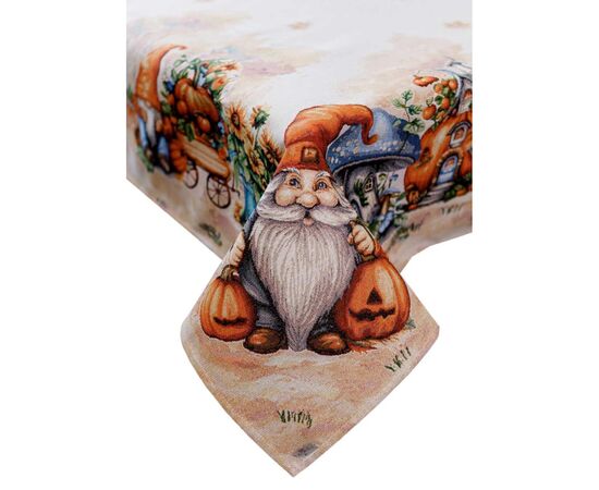 Скатертина Прованс гобеленова Гарбузові гноми овал 135х180 (036337), зображення 6 Скатертина Прованс гобеленова Гарбузові гноми овал 135х180 (036337), зображення 6