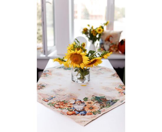 Скатертина Прованс гобеленова Гарбузові гноми овал 135х180 (036337), зображення 7 Скатертина Прованс гобеленова Гарбузові гноми овал 135х180 (036337), зображення 7