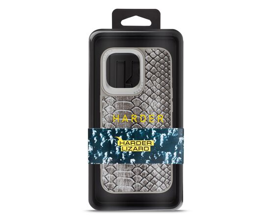 Чехол для мобильного телефона Harder Lizard Apple iPhone 15 Pro Max Grey (ARM76876), изображение 3 Чехол для мобильного телефона Harder Lizard Apple iPhone 15 Pro Max Grey (ARM76876), изображение 3