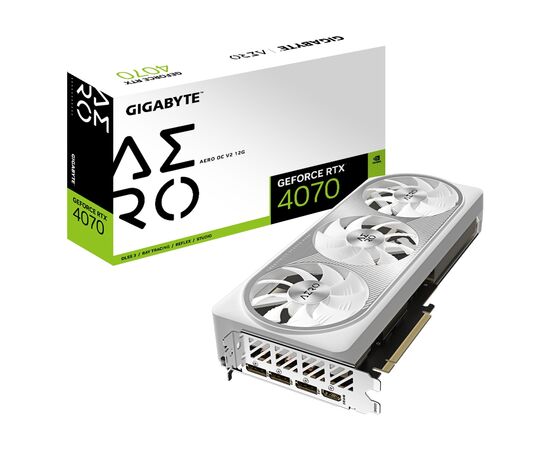 Видеокарта GIGABYTE GeForce RTX4070 12Gb AERO OC (GV-N4070AERO OCV2-12GD), изображение 8 Видеокарта GIGABYTE GeForce RTX4070 12Gb AERO OC (GV-N4070AERO OCV2-12GD), изображение 8