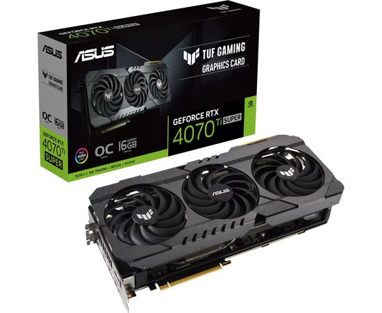 Видеокарта ASUS GeForce RTX4070Ti SUPER 16Gb TUF OC OG GAMING (TUF-RTX4070TIS-O16G-OG-GAMING), изображение 12 Видеокарта ASUS GeForce RTX4070Ti SUPER 16Gb TUF OC OG GAMING (TUF-RTX4070TIS-O16G-OG-GAMING), изображение 12