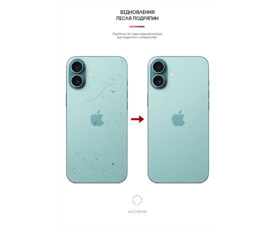 Пленка защитная Armorstandart for Back Panel Apple iPhone 16 Plus Carbone Transparent (ARM79607), изображение 3 Пленка защитная Armorstandart for Back Panel Apple iPhone 16 Plus Carbone Transparent (ARM79607), изображение 3