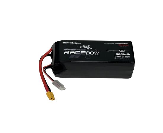 Аккумулятор для дрона RacePow Lipo 6s 10000mAh 60C XT60 (10000mAh-6s-60C), изображение 4 Аккумулятор для дрона RacePow Lipo 6s 10000mAh 60C XT60 (10000mAh-6s-60C), изображение 4
