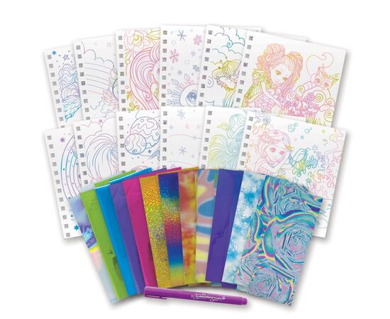 Набір для творчості Nebulous Stars Скетчбук Фантазійне мистецтво з фольги (11025), зображення 3 Набір для творчості Nebulous Stars Скетчбук Фантазійне мистецтво з фольги (11025), зображення 3