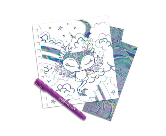 Набір для творчості Nebulous Stars Скетчбук Фантазійне мистецтво з фольги (11025), зображення 4 Набір для творчості Nebulous Stars Скетчбук Фантазійне мистецтво з фольги (11025), зображення 4