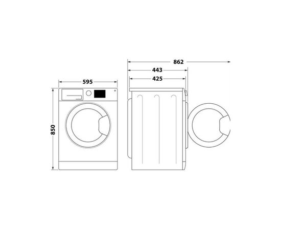 Стиральная машина Indesit OMTWSA61053WKEU, изображение 12 Стиральная машина Indesit OMTWSA61053WKEU, изображение 12