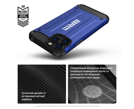 Чехол для мобильного телефона Armorstandart Panzer Apple iPhone 16 Pro Dark Blue (ARM79547), изображение 6