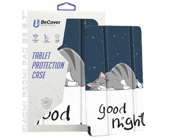 Чехол для планшета BeCover Smart Case Xiaomi Redmi Pad SE 8.7" Good Night (711912), изображение 9 Чехол для планшета BeCover Smart Case Xiaomi Redmi Pad SE 8.7" Good Night (711912), изображение 9