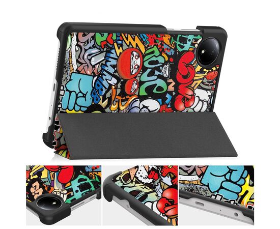 Чехол для планшета BeCover Smart Case Xiaomi Redmi Pad SE 8.7" Graffiti (711913), изображение 3 Чехол для планшета BeCover Smart Case Xiaomi Redmi Pad SE 8.7" Graffiti (711913), изображение 3