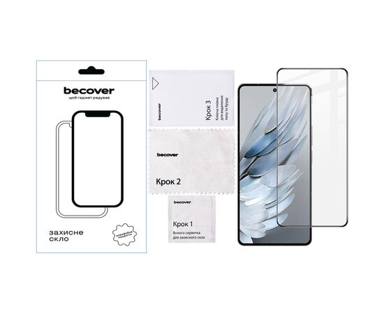 Стекло защитное BeCover Nubia Focus Pro 5G Black (711973), изображение 4