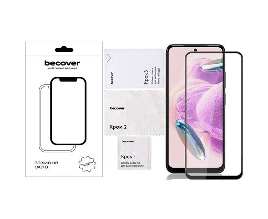 Стекло защитное BeCover Nubia Neo 2 5G Black (711975), изображение 4 Стекло защитное BeCover Nubia Neo 2 5G Black (711975), изображение 4