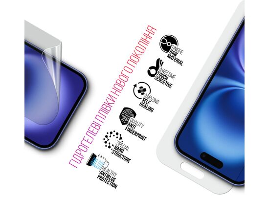 Пленка защитная Armorstandart Kit Clear + Anti-Blue Apple iPhone 16 (ARM80681), изображение 3