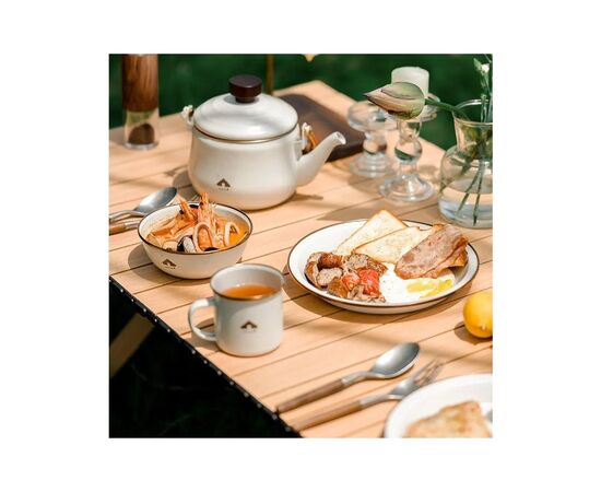 Миска туристическая Naturehike емальована CNK2300CW013 біла (6976023923302), изображение 4