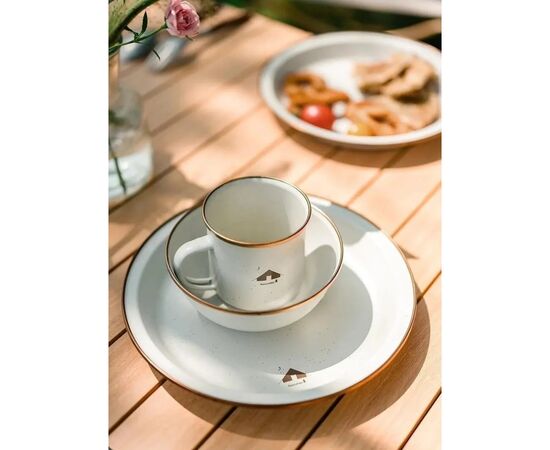 Миска туристическая Naturehike емальована CNK2300CW013 біла (6976023923302), изображение 5