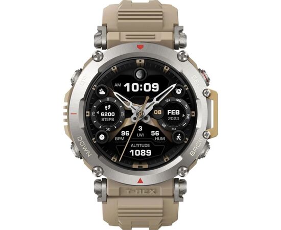 Смарт-часы Amazfit T-Rex Ultra Sahara (W2142EU2N) бежевий (1066609), изображение 3 Смарт-часы Amazfit T-Rex Ultra Sahara (W2142EU2N) бежевий (1066609), изображение 3