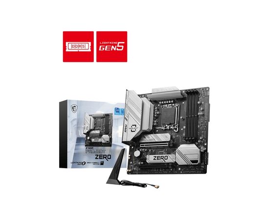 Материнская плата MSI B760M PROJECT ZERO, изображение 5 Материнская плата MSI B760M PROJECT ZERO, изображение 5