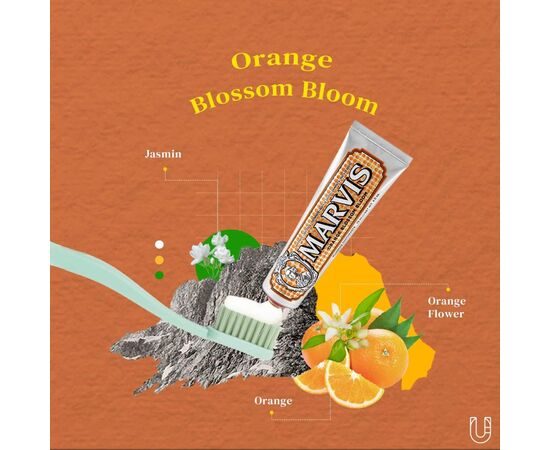 Зубна паста Marvis Квітка апельсина 75 мл (8004395111626), зображення 3 Зубна паста Marvis Квітка апельсина 75 мл (8004395111626), зображення 3