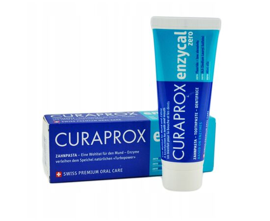 Зубная паста Curaprox Enzycal Zero Ферментная Без фтора 75 мл (7612412422849), изображение 2