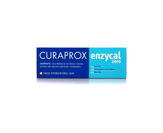Зубная паста Curaprox Enzycal Zero Ферментная Без фтора 75 мл (7612412422849), изображение 3