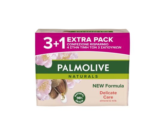 Твердое мыло Palmolive Naturals Миндаль и молочко 4 х 90 г (8718951597594), изображение 5 Твердое мыло Palmolive Naturals Миндаль и молочко 4 х 90 г (8718951597594), изображение 5