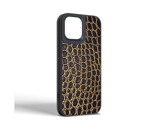 Чехол для мобильного телефона Harder Crocosaur Apple iPhone 15 Black (ARM76695), изображение 2 Чехол для мобильного телефона Harder Crocosaur Apple iPhone 15 Black (ARM76695), изображение 2
