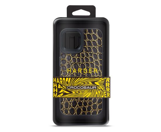 Чехол для мобильного телефона Harder Crocosaur Apple iPhone 15 Black (ARM76695), изображение 3 Чехол для мобильного телефона Harder Crocosaur Apple iPhone 15 Black (ARM76695), изображение 3