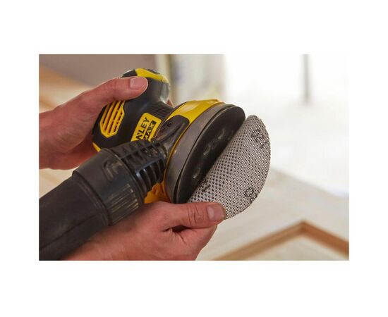 Шлифовальная машина Stanley эксцентриковая аккумуляторная FatMax, безщеточная,Li-Ion 18В,2Ah, 125 мм, 12000 об/мин (SFMCW220D1S), изображение 7