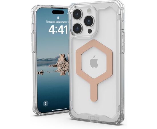 Чехол для мобильного телефона UAG iPhone 15 Pro Max Plyo Magsafe Ice/Rose Gold (114305114348), изображение 3