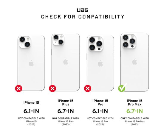 Чехол для мобильного телефона UAG iPhone 15 Pro Max Plyo Magsafe Ice/Rose Gold (114305114348), изображение 4