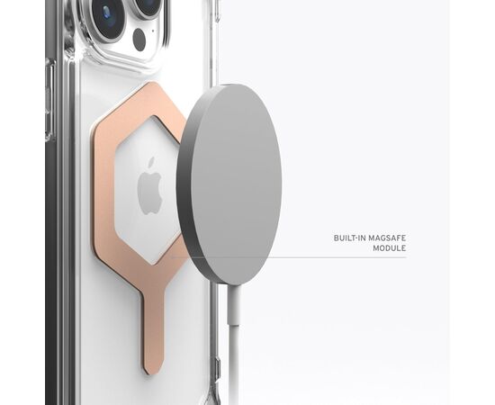 Чехол для мобильного телефона UAG iPhone 15 Pro Max Plyo Magsafe Ice/Rose Gold (114305114348), изображение 6