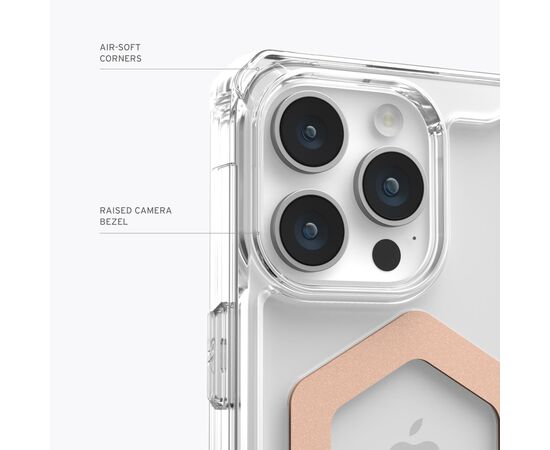 Чехол для мобильного телефона UAG iPhone 15 Pro Max Plyo Magsafe Ice/Rose Gold (114305114348), изображение 8