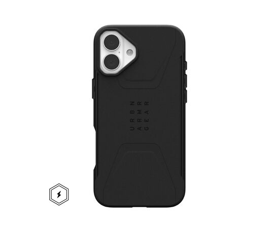 Чохол до мобільного телефона UAG iPhone 16 Plus Civilian Magsafe Black (114443114040)