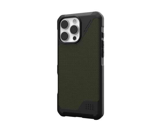 Чехол для мобильного телефона UAG iPhone 16 Pro Max Metropolis LT Magsafe Kevlar Olive (114453113972), изображение 3 Чехол для мобильного телефона UAG iPhone 16 Pro Max Metropolis LT Magsafe Kevlar Olive (114453113972), изображение 3