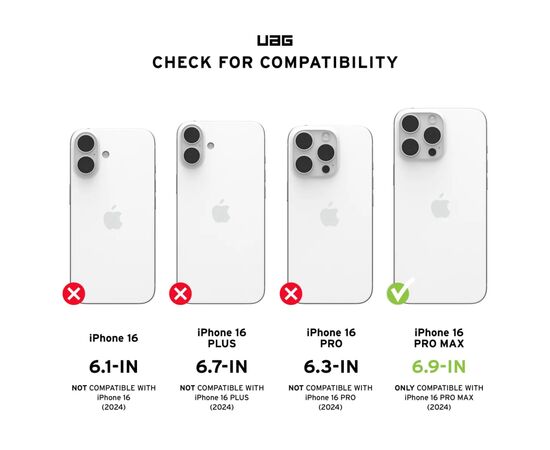 Чехол для мобильного телефона UAG iPhone 16 Pro Max Monarch Pro Magsafe Carbon Fiber (114457114242), изображение 7