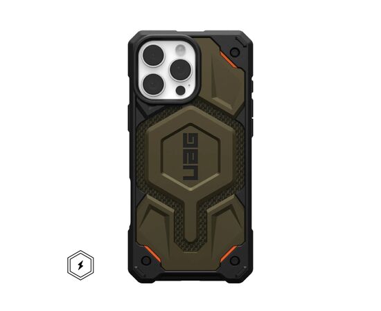Чохол до мобільного телефона UAG iPhone 16 Pro Max Monarch Pro Magsafe Kevlar Element Green (11445711397B)