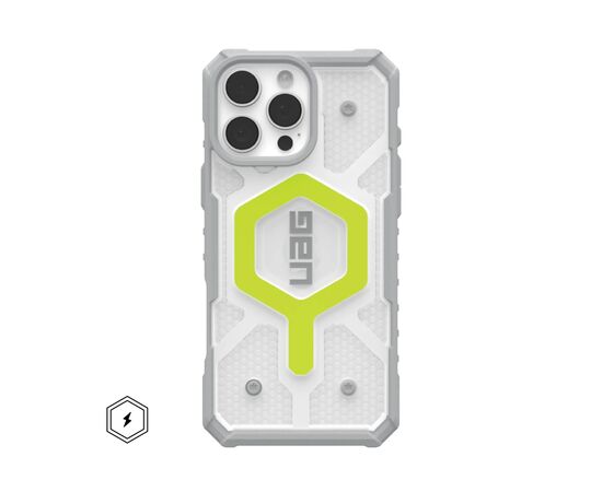 Чехол для мобильного телефона UAG iPhone 16 Pro Max Pathfinder Clear Magsafe Active Neon (114465118181)