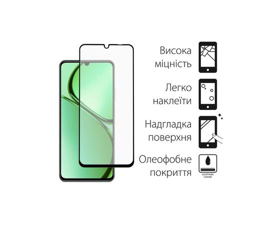 Стекло защитное Dengos Full Glue Realme C63 (black) (TGFG-370), изображение 2 Стекло защитное Dengos Full Glue Realme C63 (black) (TGFG-370), изображение 2