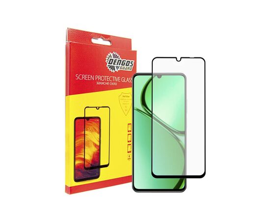 Стекло защитное Dengos Full Glue Realme C63 (black) (TGFG-370)