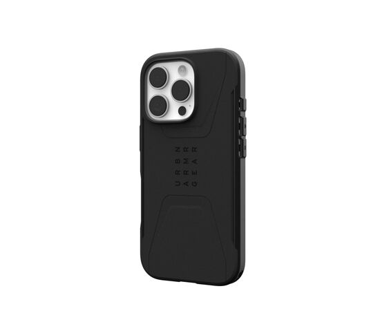 Чехол для мобильного телефона UAG iPhone 16 Pro Civilian Magsafe Black (114444114040), изображение 3 Чехол для мобильного телефона UAG iPhone 16 Pro Civilian Magsafe Black (114444114040), изображение 3