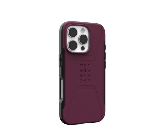Чехол для мобильного телефона UAG iPhone 16 Pro Civilian Magsafe Bordeaux (114444119049), изображение 2 Чехол для мобильного телефона UAG iPhone 16 Pro Civilian Magsafe Bordeaux (114444119049), изображение 2