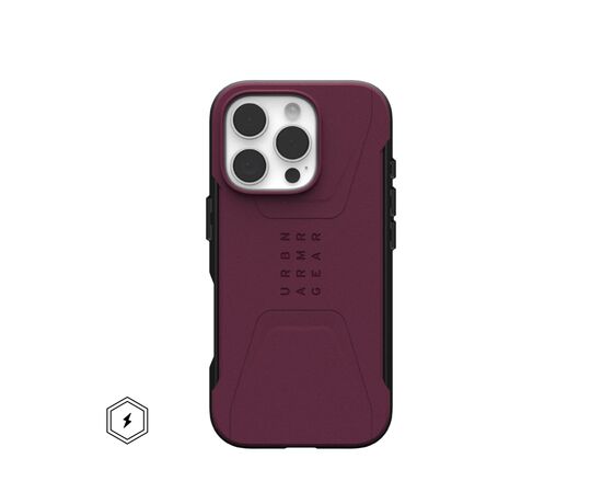 Чехол для мобильного телефона UAG iPhone 16 Pro Civilian Magsafe Bordeaux (114444119049)