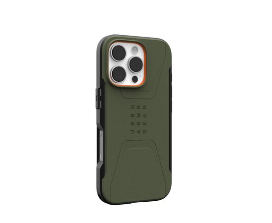 Чохол до мобільного телефона UAG iPhone 16 Pro Civilian Magsafe Olive Drab (114444117272), зображення 2 Чохол до мобільного телефона UAG iPhone 16 Pro Civilian Magsafe Olive Drab (114444117272), зображення 2