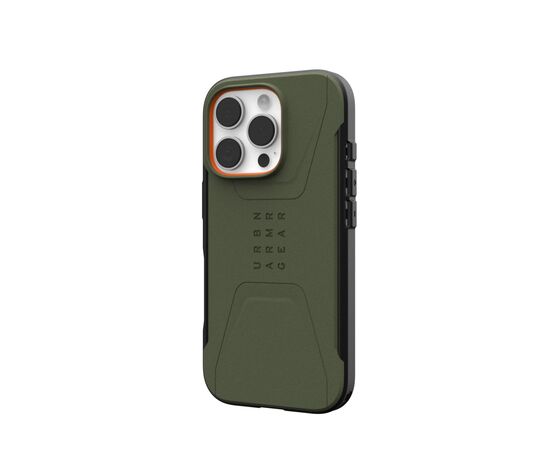 Чохол до мобільного телефона UAG iPhone 16 Pro Civilian Magsafe Olive Drab (114444117272), зображення 3 Чохол до мобільного телефона UAG iPhone 16 Pro Civilian Magsafe Olive Drab (114444117272), зображення 3